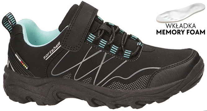 American Club CWT-257 children's sports shoes black-pink and black-turquoise size 32-36