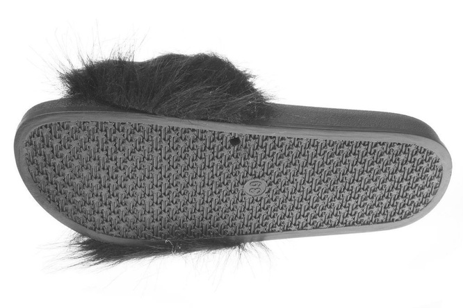 Pantofle tekstylne damskie Prety DDT6-1BL czarne rozm.36-41