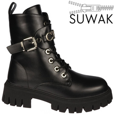 Purlina DPM3324-1BL youth winter shoes, black, sizes 36-41
