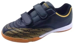Atletico C7336-2520BLGO Children’s Indoor Soccer Shoes – Black/Gold, Sizes 32–36