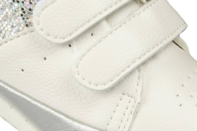 Girls shoes Apawwa AAC24SI white and silver size 21-26