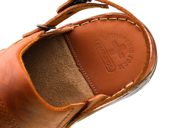 Men's sandals Łukpol M806-2KO cognac size 41-46