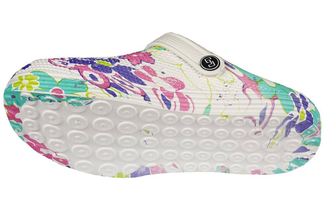 Women's pool slippers DH369-5B blue, pink and turquoise size 37-41