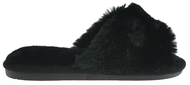 Pantofle tekstylne damskie Lano DK-3-G10BL czarne rozm.36-41