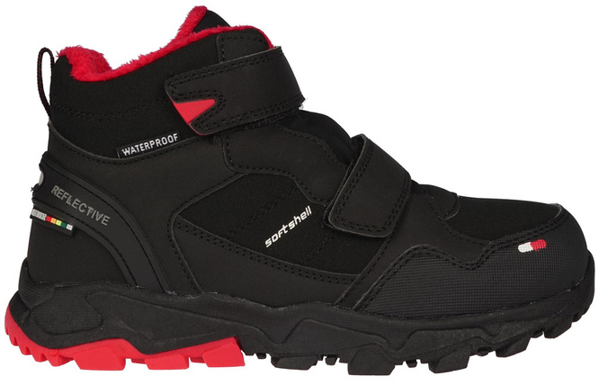 American Club CHL-105 children's winter shoes, black-red and black-blue, sizes 32-36