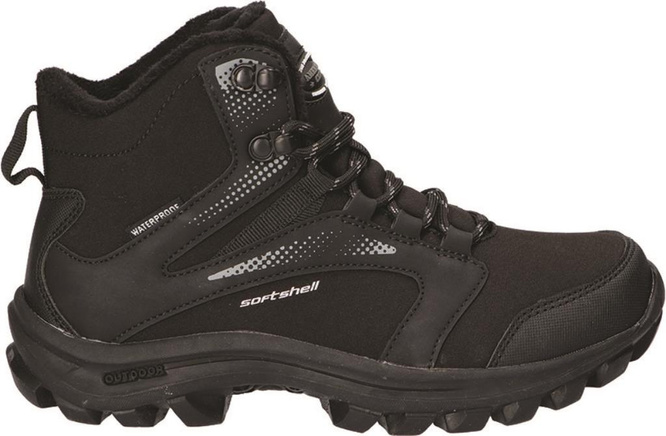 American Club DHL-149 youth trekking shoes black and black-pink size 36-41