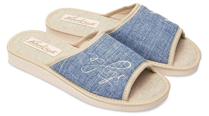 Meteor DV096 EWA women's slippers brown, pink and blue size 36-41