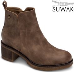 Botki damskie Skotnicki DB-3-1371BR brązowe rozm.36-41