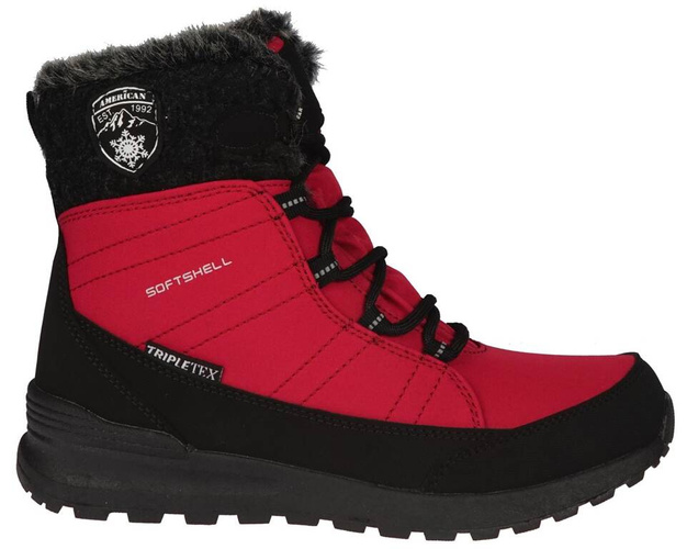 American Club DSN-44 women's snow boots, red, sizes 37-41