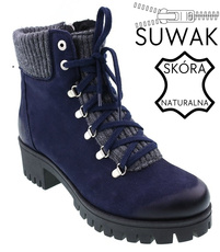 Women's winter shoes Bratbut-Natalia D292GRNU navy blue size 36-41