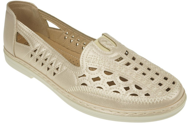 Półbuty damskie Yaliluo DH6-10GO złote rozm.36-41