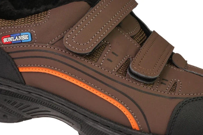 Men’s winter boots Sunlanse MM218-ABR brown, sizes 41–46.