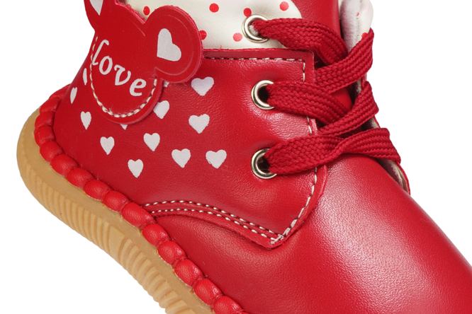  Buty zimowe dziecięce MaiQi AF-60RE czerwone rozm.12-15 