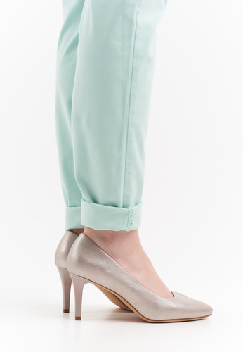 Women's high heels Sergio Leone D1336ZLPR gold size 36-41