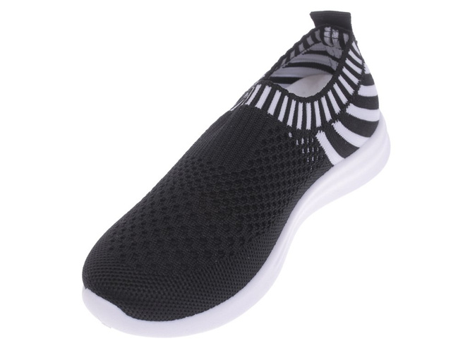 Apawwa BZ47BLWH children's sneakers black size 26-31