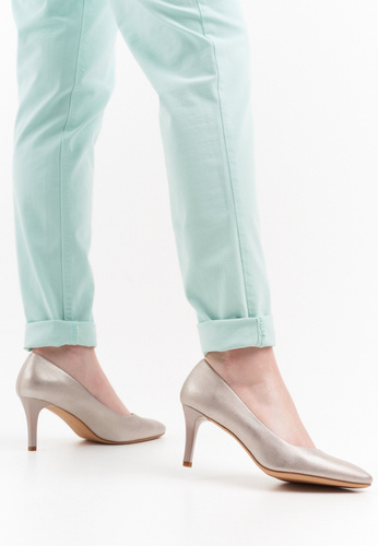 Women's high heels Sergio Leone D1336ZLPR gold size 36-41