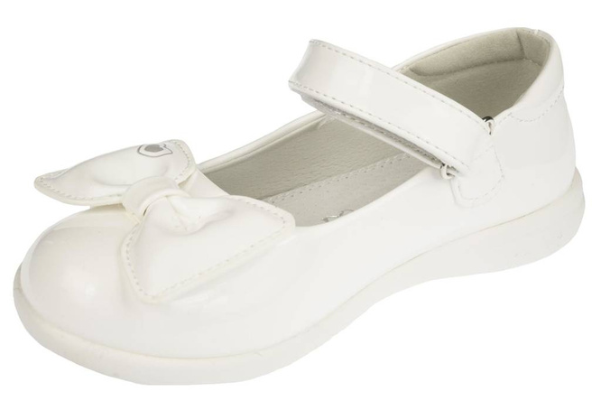 Baleriny dziecięce Apawwa BMC262WH białe rozm.26-31