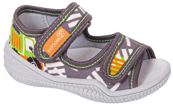 Tenisówki dziecięce Viggami IGNAŚ DRUK popielate rozm.19-25