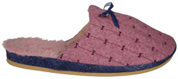 American Club DSL-17 women's textile slippers, blue and pink, sizes 37-41
