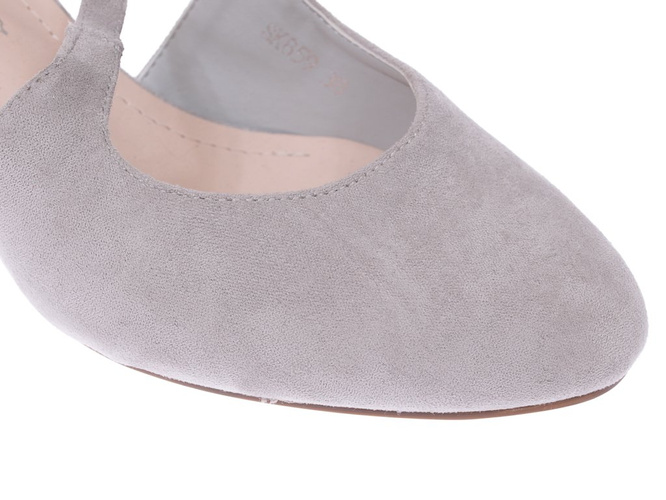 Women's pumps Sergio Leone DSK859SZMI gray size 36-40