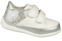 Girls shoes Apawwa AAC24SI white and silver size 21-26