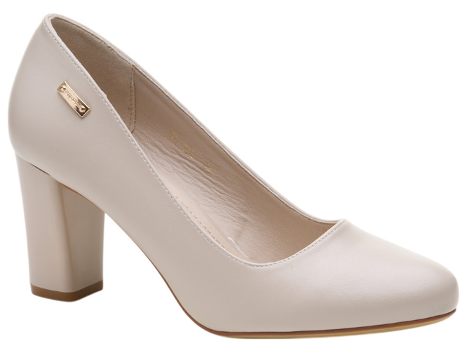 Czółenka damskie Sergio Leone DPB130JSZGŁ jasno szare  rozm.36-40