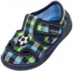 Tenisówki dziecięce Viggami ADASMALYKRATKA zielono-niebieskie rozm.20