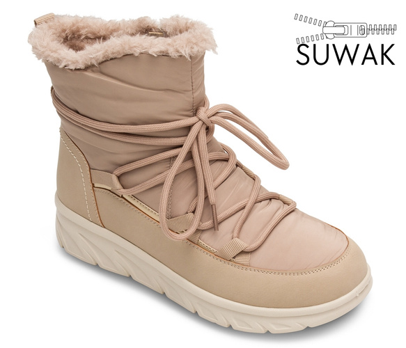 Women’s snow boots Jankowski DB-3-401BE beige, sizes 36–41