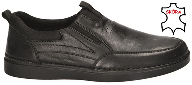 American Club MCY-105 men's shoes, black and camel, sizes 41-45