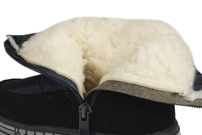 Children's snow boots Clibee AH-909BU navy blue size 22-27