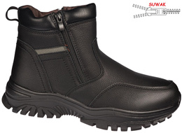Men's winter shoes Purlina MWF3257-1BLGY black sizes 41-46