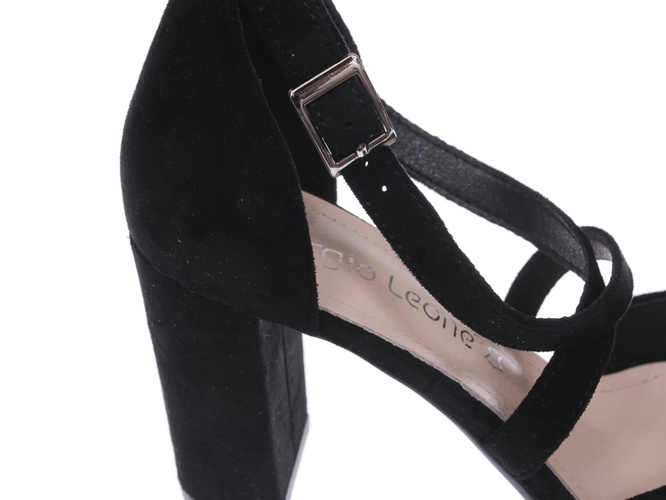 Pumps for women Sergio Leone DSK863CZMI black size 36-40