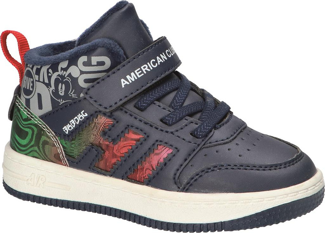 American Club BBD-24 black and navy blue shoes for kids, size 27-31