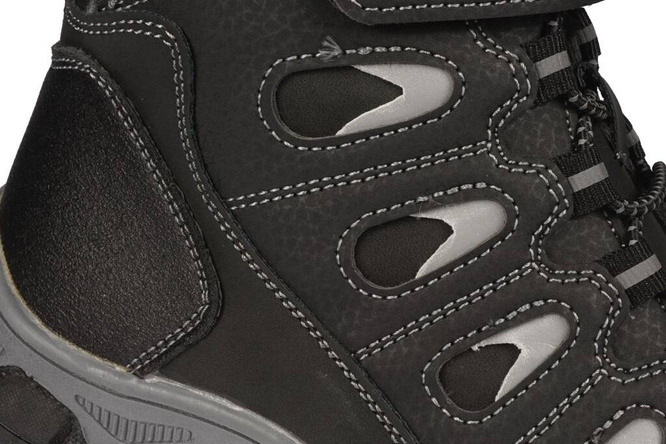 Apawwa CG478BL children's winter shoes, black, sizes 30-37