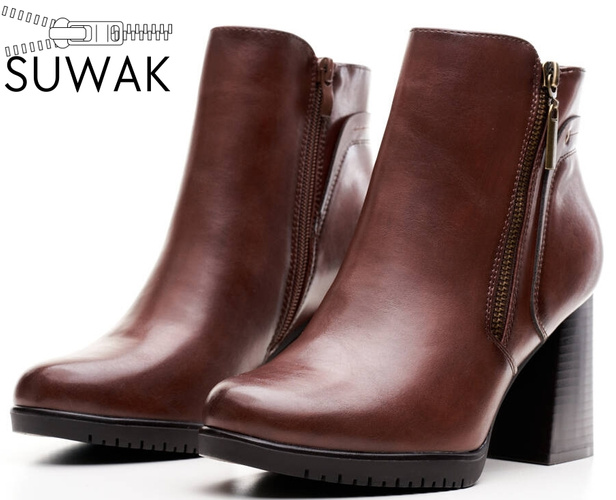 Buty zimowe damskie Sergio Leone DBT323BRSK brązowe rozm.36-40