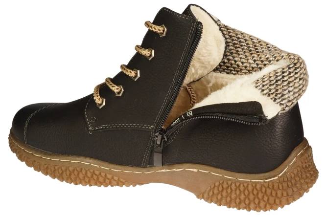 Feisal DW77-8BL women's winter shoes, black, sizes 37-42