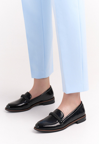 Mokasyny damskie Sergio Leone DPB247CZLA czarne rozm.36-41