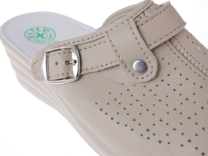 Women's Turkish slippers Fatex DF1914 beige size 36-41