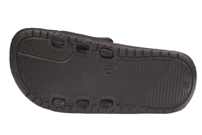 American Club DNH-128 youth swimming pool flip-flops, black and navy blue, sizes 37-41