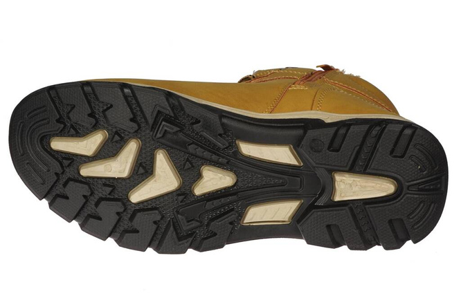 Buty zimowe młodzieżowe Le Scarpe DA7124-19YE żółte rozm.36-41
