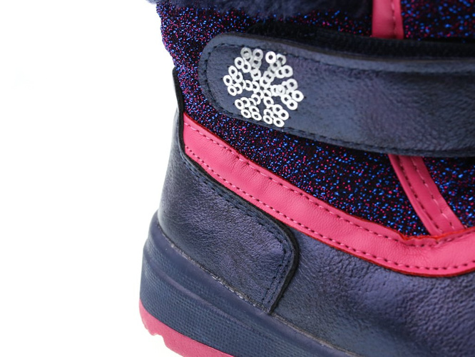 Children's winter shoes Apawwa AHD152NA navy blue size 21-28