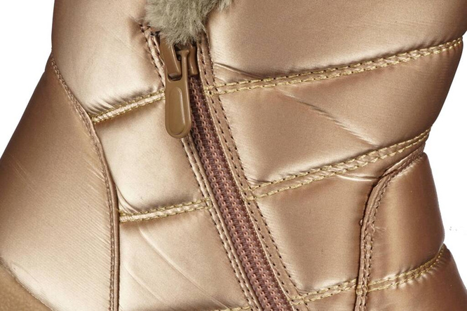 Women's snow boots Skotnicki DB-3-0301GO gold size 36-41