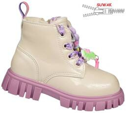 Children's transition shoes Apawwa AN752BEPU beige and purple size 21-25