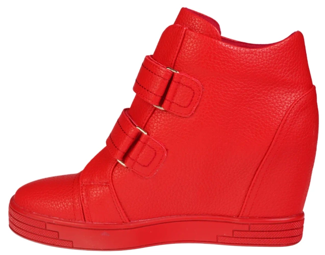 Obuwie przejściowe damskie Sergio Leone D28789CZE czerwone rozm.36-40