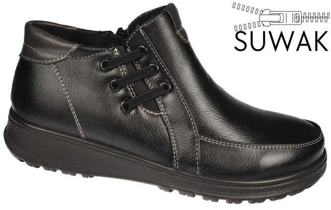 Women's winter boots Prety D37600-81BLGY black size 36-42