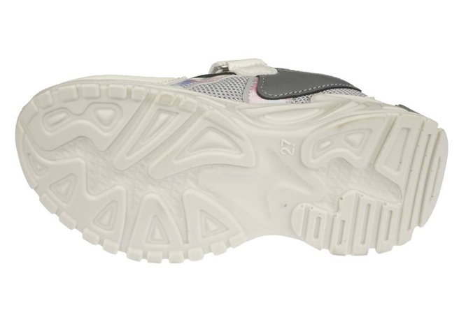 Buty sportowe dziecięce Apawwa BZC58WH biało-szare holograficzne rozm.26-31