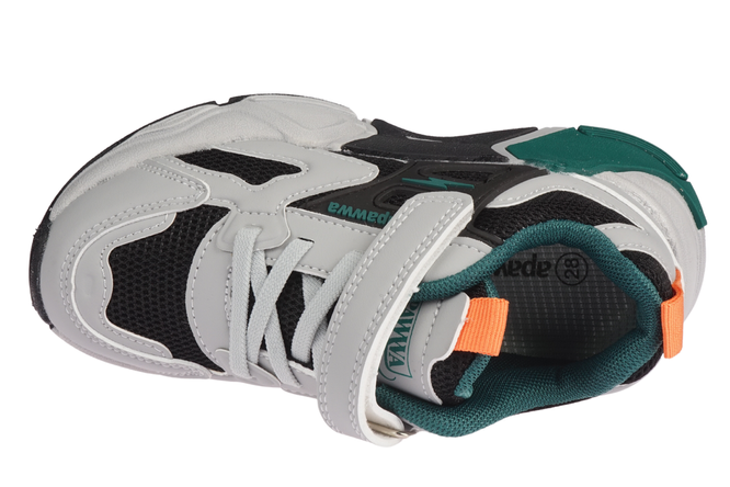 Apawwa BG1835PGY children's sports shoes gray size 26-31