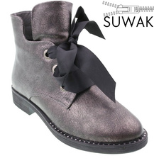 Women's winter shoes Sergio Leone DBT305SRPU silver size 36-41