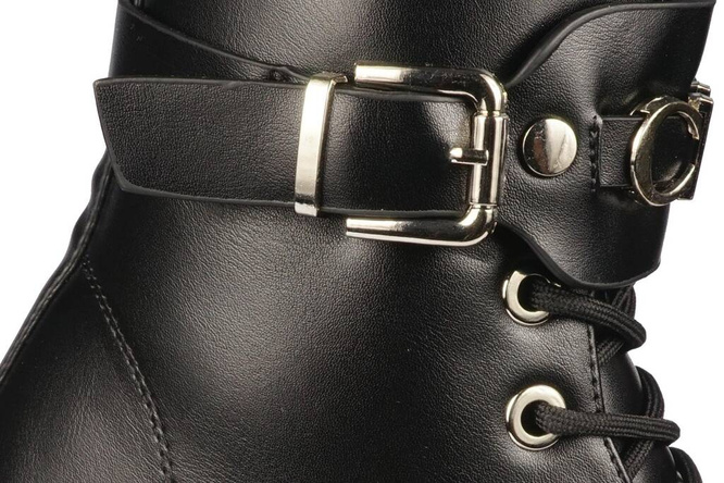 Purlina DPM3324-1BL youth winter shoes, black, sizes 36-41