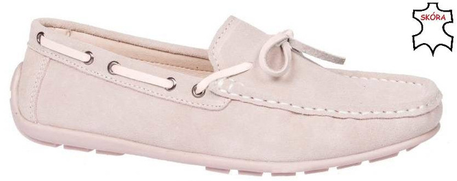Women's loafers American Club DJK-08 beige size 36-41